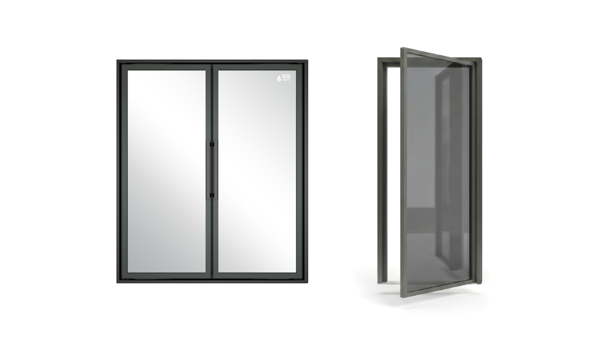 Glass doors for commercial refrigeration display