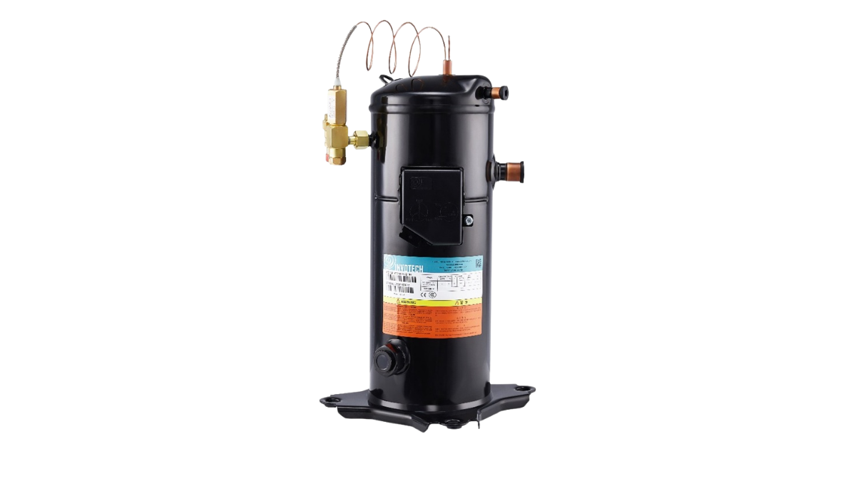 Invotech YF series scroll compressor — low-temperature refrigeration, replaces Copeland ZF